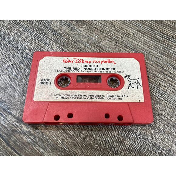 Vintage Walt Disney Storyteller Little Golden Book Cassette Rudolph Frosty 1976 - Picture 7 of 9